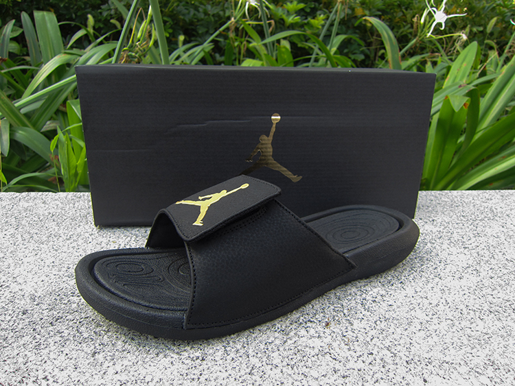 Air Jordan Hydro 6 Sandals Black Gold